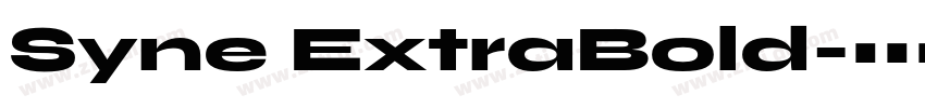 Syne ExtraBold字体转换
